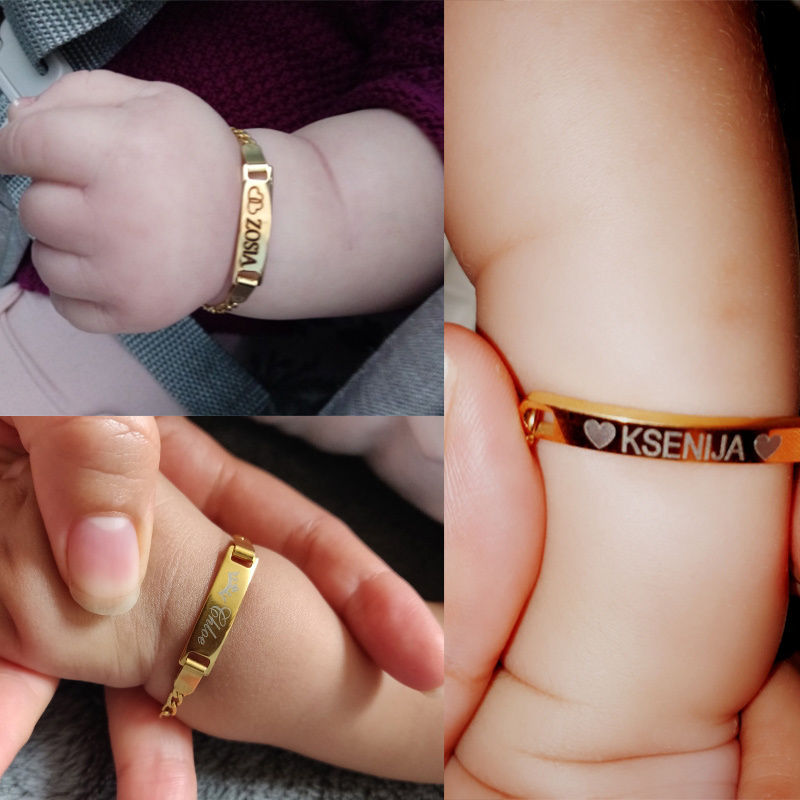 Coordinates Bracelet - Vnox Pas babynaam armbanden voor meisjes