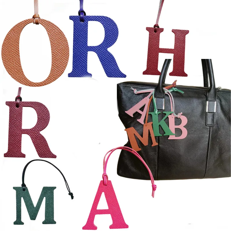 Monogram Keychain Leather - Groothandel Detailhandel Luxe Echt Natuurlijk Leer