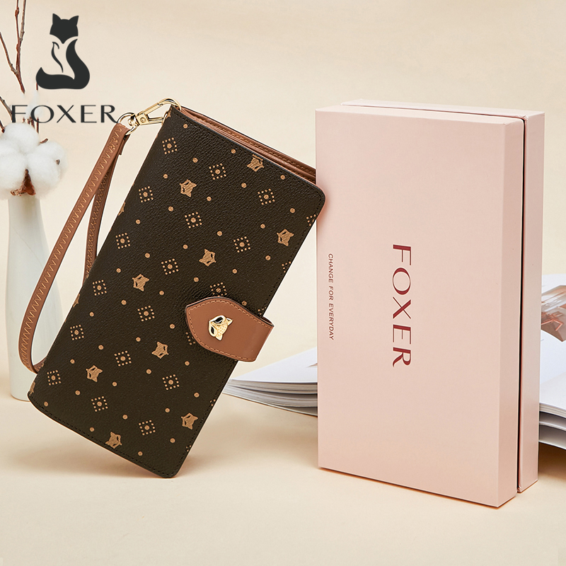 FOXER Dames Lange Portemonnee  - Monogram Keychain Leather recensie en prijs