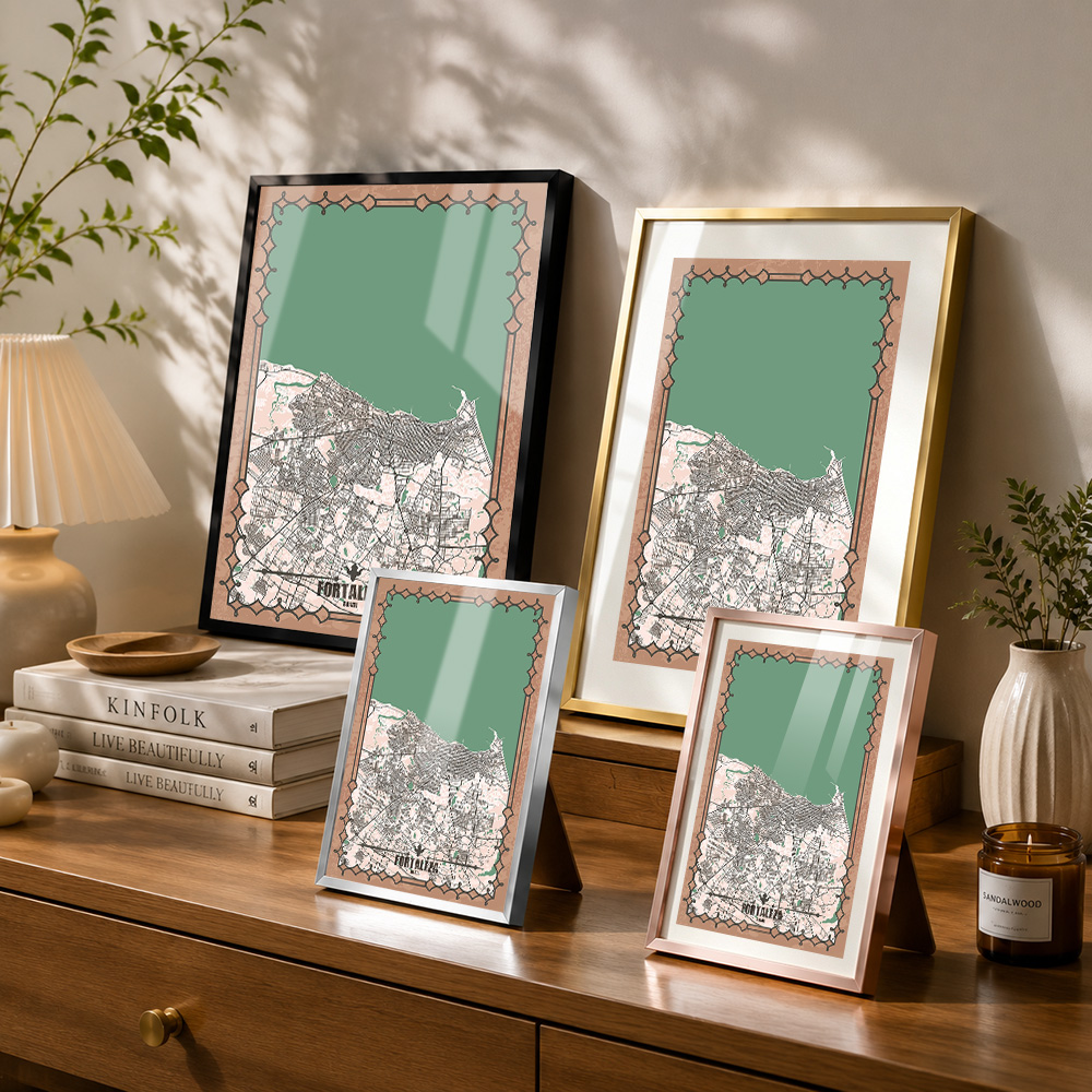 Fortaleza stadsplattegrond ing - Custom Map Poster recensie en prijs