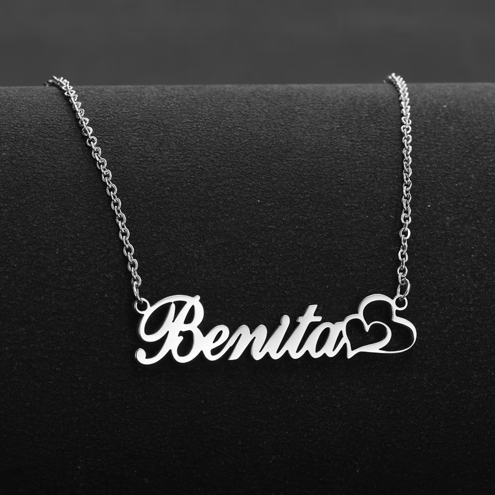 Gepersonaliseerde dubbele hart - Name Necklace Custom recensie en prijs